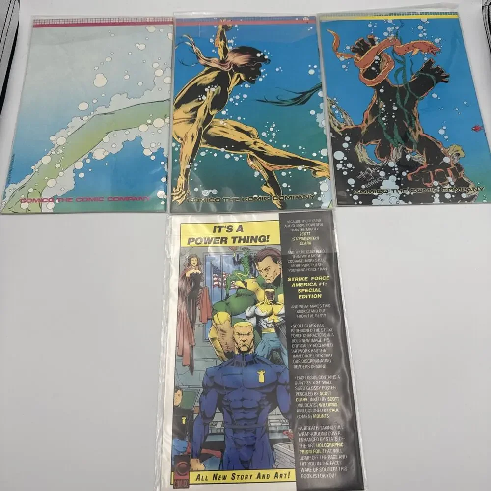 Fathom (1987 series) #1-3 Complete Set Avg. FN Condition 1st Prints (Comico)